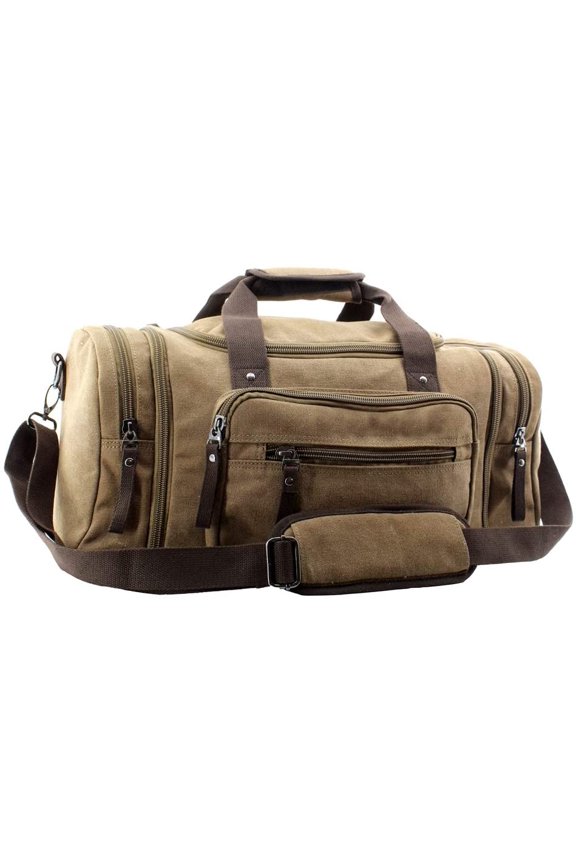Overnight Handbag Shoulder Canvas Travel Tote Luggage Weekender Duffel Bag,170804-04