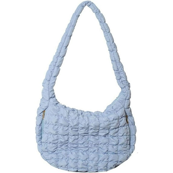 LinYooLi Quilted Tote Bag Large Puffer Crossbody Bag Women Puffy Shoulder Bag Quilted Padding Hobo Tote Bag