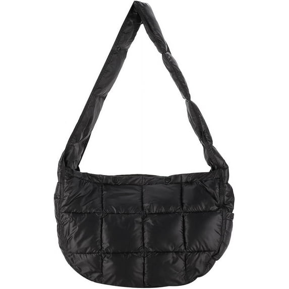 LinYooLi Quilted Tote Bag Large Puffer Shoulder Bag Hobo Crossbody Bag Puffy Padded Fall Winter Bag for Women and Men
