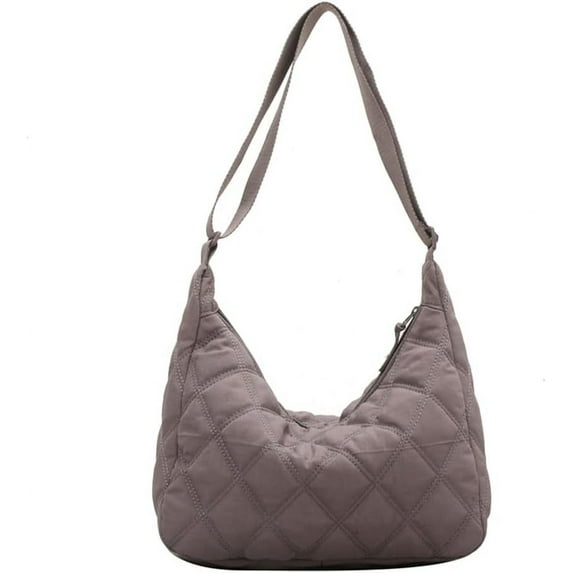 LinYooLi Quilted Tote Bag for Women Puffer Hobo Crossbody Bag Lightweight Quilted Padding Shoulder Bag Nylon