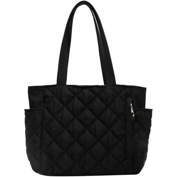LinYooLi Quilted Tote Bag for Women Puffer Hobo Handbag Padding Quilted Bag Trendy Lightweight Shoulder Bag Casual