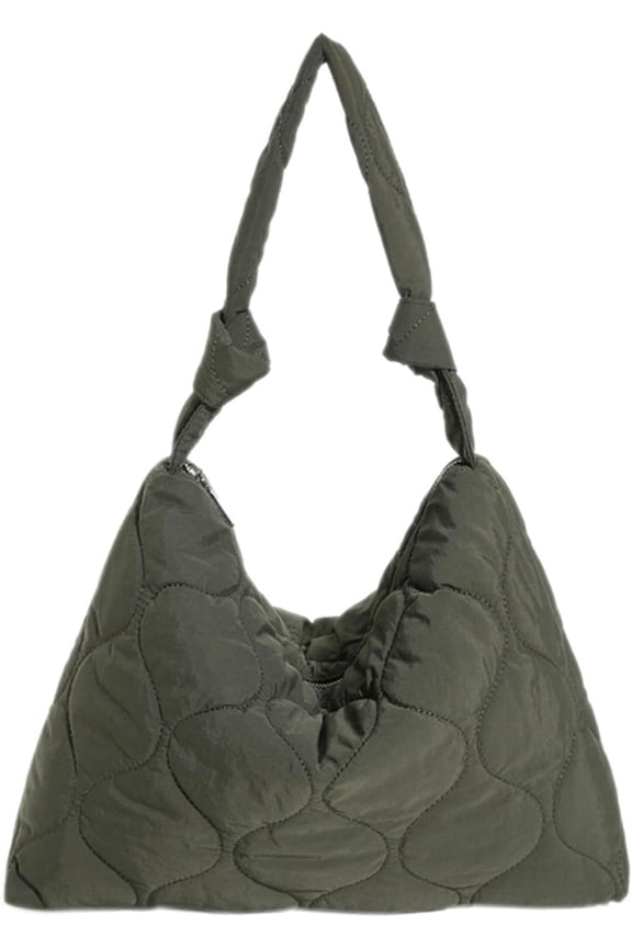 Quilted Tote Bag for Women, Soft Puffer Tote Bag Lightweight Trendy Designer Lozenge Cos Bag Handbags