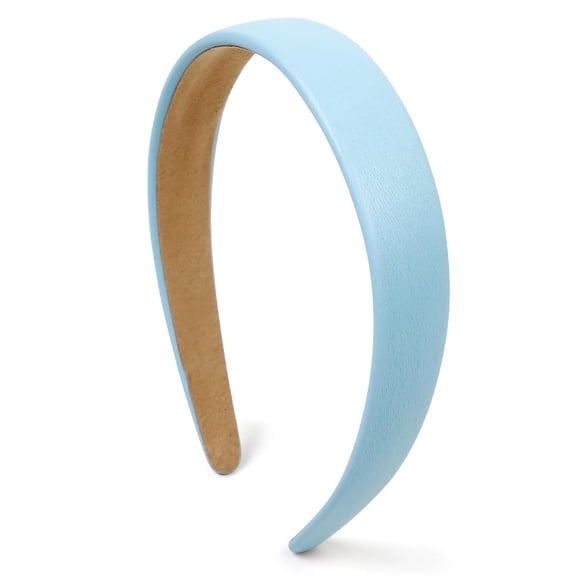 LinYooLi Red Headbands for Women 1 Inch Christmas Headbands Wide Thick Red Hairband Faux Leather Headband for Women and Girls Fashion Plastic Hard Head Band Solid Colors