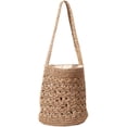 thumbnail image 1 of LinYooLi Round Bucket Bag Knitting Straw Bag, 1 of 4