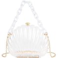 thumbnail image 1 of LinYooLi Seashell Evening Clutch Handbags Shell Shape Crossbody Shoulder Bag Clear Purse, 1 of 6