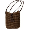 thumbnail image 1 of LinYooLi Simple Crochet Crossbody Straw Woven Shoulder Bag Women's Beach Bag Soft, 1 of 3