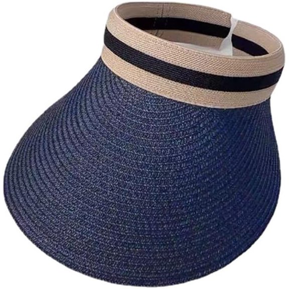 LinYooLi Simple Straw Hat Travel Cap Sun Visor Hat