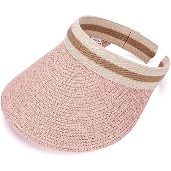 LinYooLi Simple Straw Hat Travel Cap Sun Visor Hat