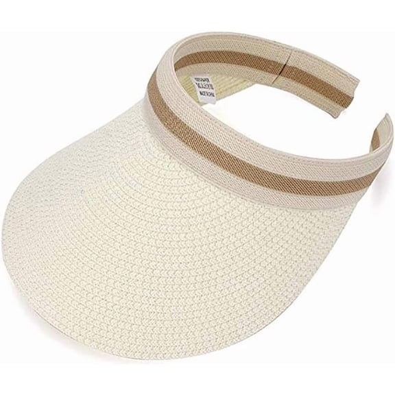 LinYooLi Simple Straw Hat Travel Cap Sun Visor Hat