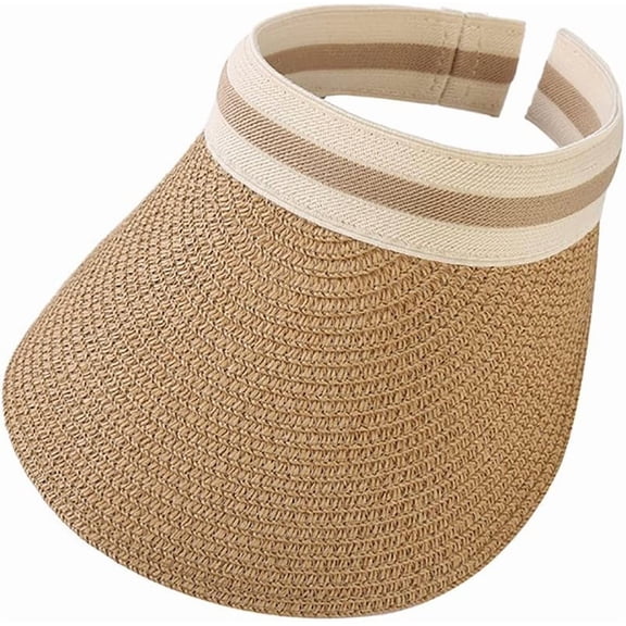 LinYooLi Simple Straw Hat Travel Cap Sun Visor Hat
