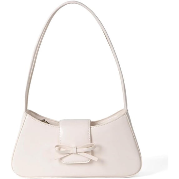 LinYooLi Small Shoulder Bag Cute Bow Purse for Women Shoulder Purse Trendy Y2K Purse Clutch Handbag