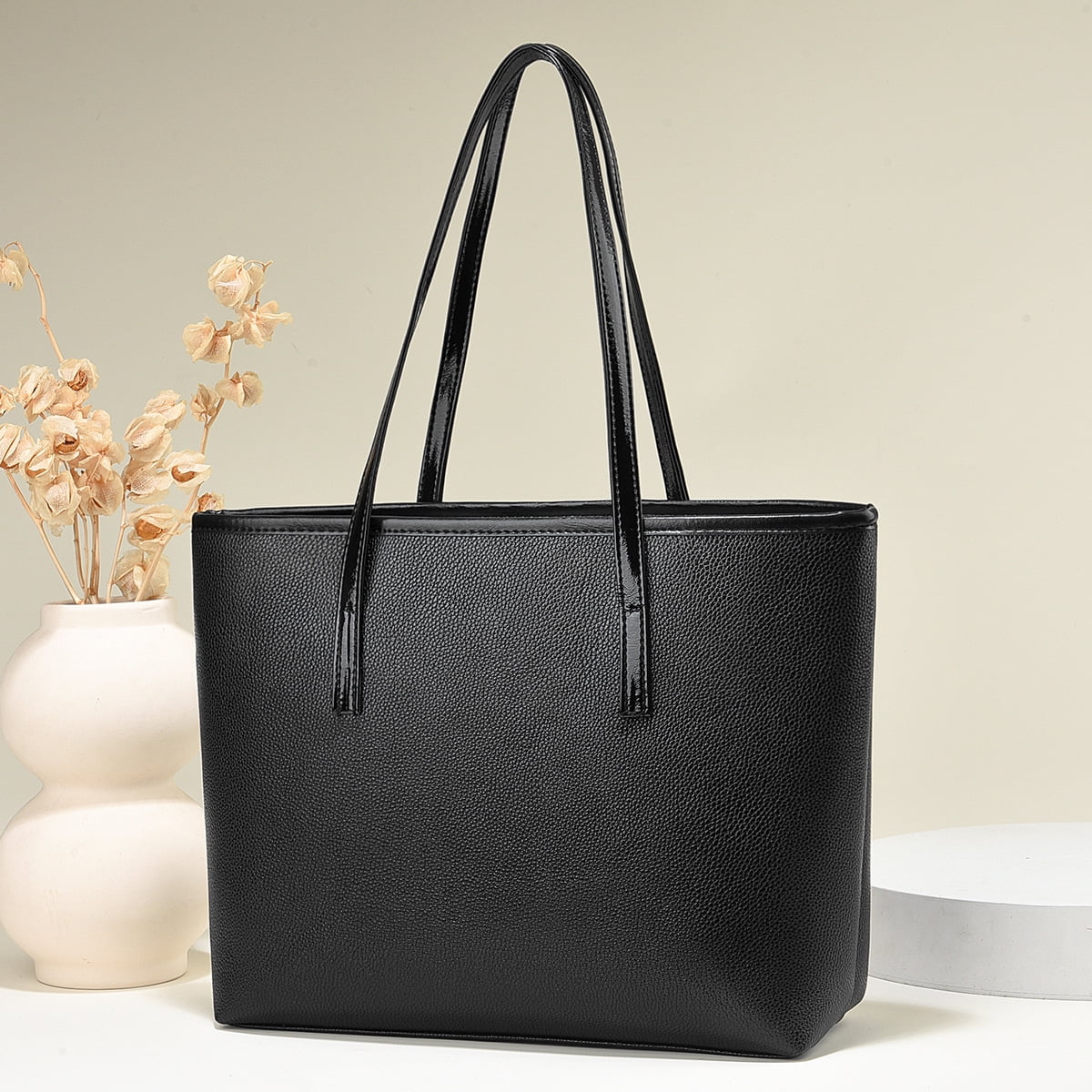 LinYooLi Soft Leather Big Bag For Women New Trendy And Fashionable Large Capacity Handbag Soft Leather Shoulder Bag Versatile Tote Bag