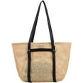 thumbnail image 1 of LinYooLi Straw Beach Bag, Summer Woven Tote Bag Large Shoulder Handbag Straw Purses and Handbags for Women Vacation, 1 of 7