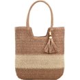 thumbnail image 1 of LinYooLi Straw Beach Bag, Summer Woven Tote Bag with Tassels Large Shoulder Handbag Straw Purses and Handbags for Women, 1 of 7