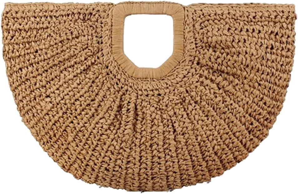 LinYooLi Straw Beach Bag Women Shoulder Bag Vintage Cute Hobo Bags