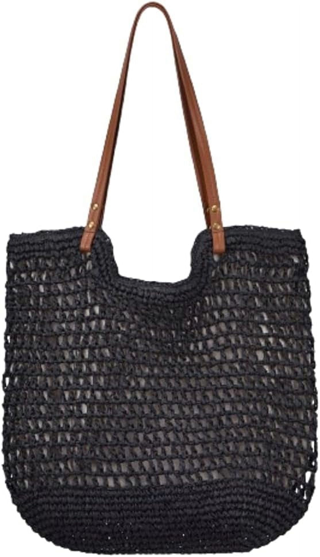 LinYooLi Straw Beach Bag Women Shoulder Bag Vintage Cute Hobo Bags