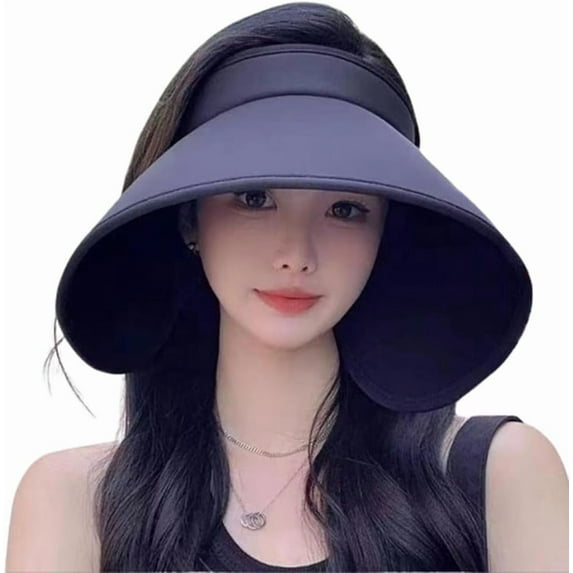 LinYooLi Sun Visor Foldable Wide Brim Sun Hats Women Beach Hats Bucket Hat Sun Protection Hat Visors Fishing Cap for Travel