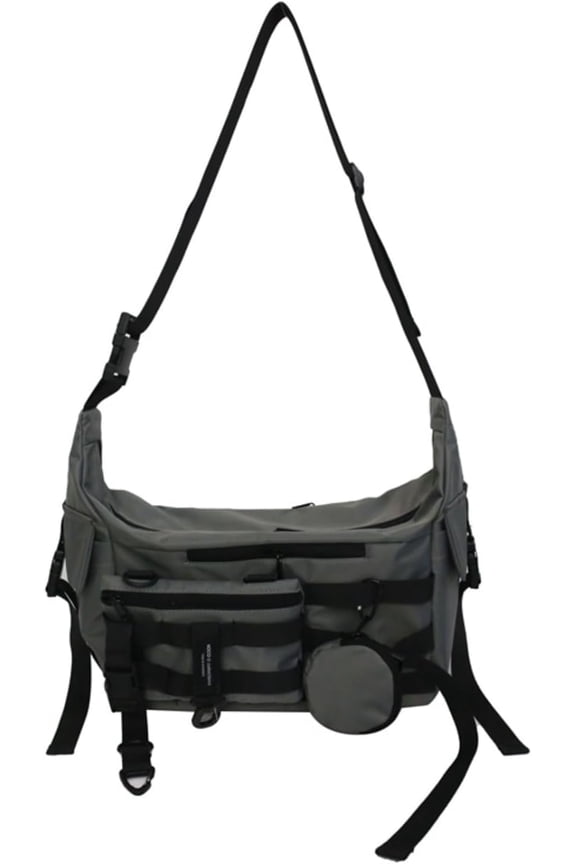 Techwear Crossbody Messenger Bag Japanese Harajuku Alt Emo Shoulder Bag Cool Hip Hop Goth Punk Streetwear