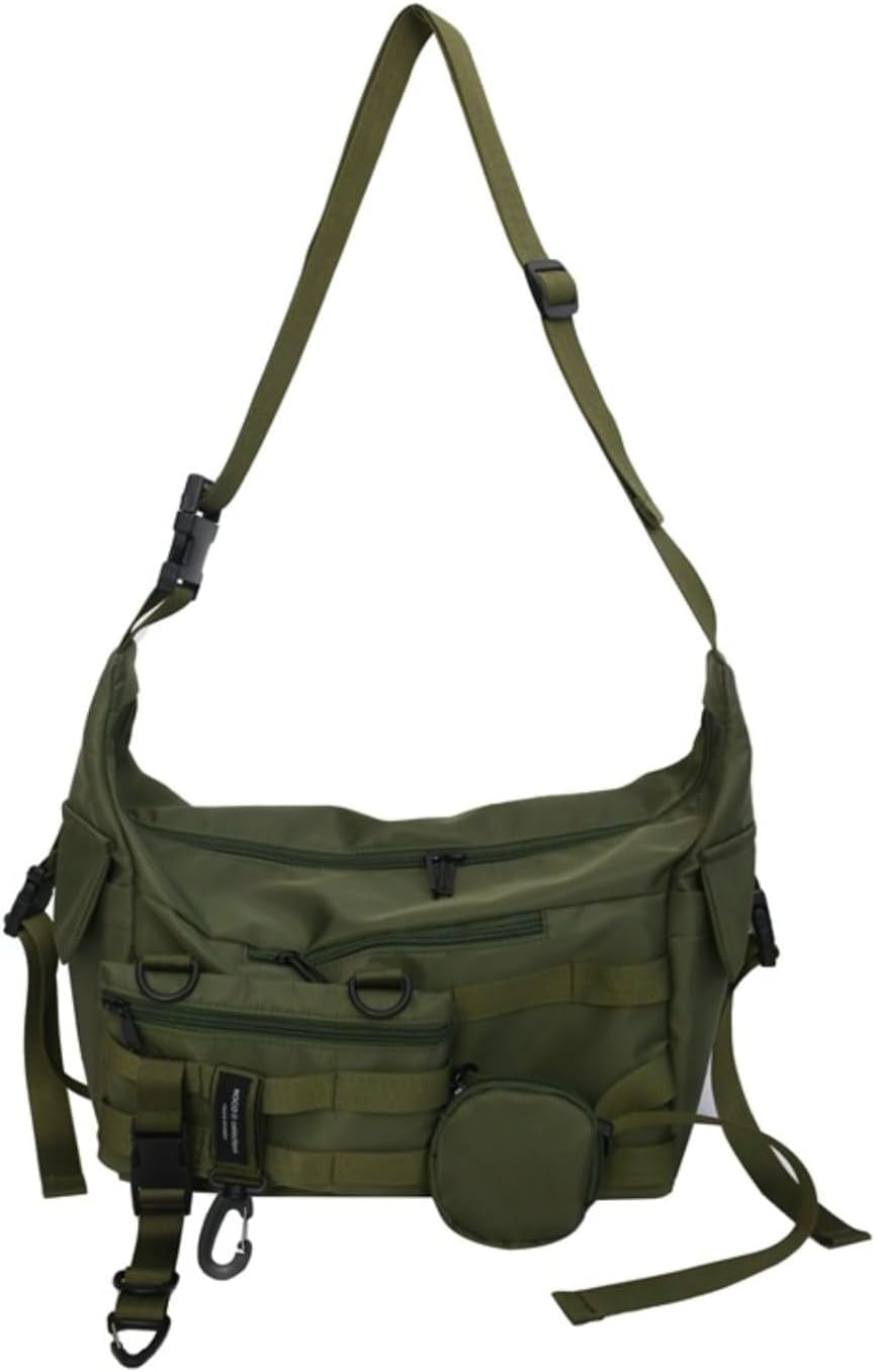 LinYooLi Techwear Crossbody Messenger Bag Japanese Harajuku