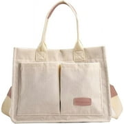 LinYooLi Tote Bag Women Corduroy Hobo Bag Satchel Bag College Bag Travel Bag Crossbody Bags Messenger Bag Tote Handbag 2024