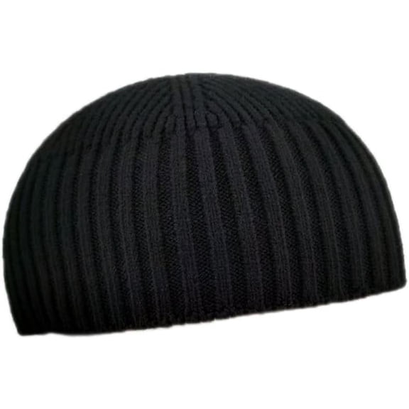 LinYooLi Unisex Brimless Knitted Beanie Above Ears Fashion Fisherman Skull Cap Hat for Men Women