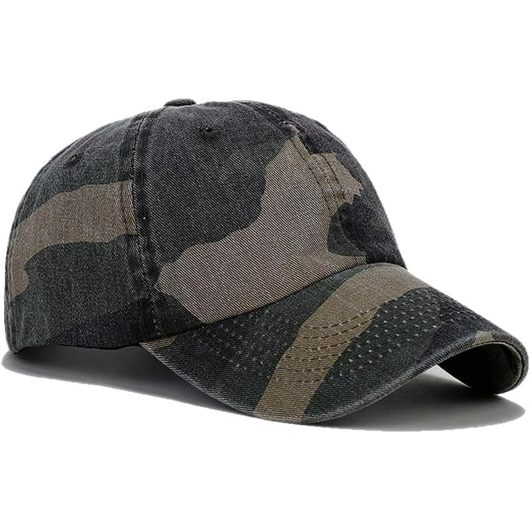 Men/Women Army Camo Adjustable Canvas Hat