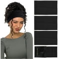 thumbnail image 1 of LinYooLi Wide Headbands for Women - Non-Slip Thick Boho Elastic Hair Bands, Stretchy Sweat Headbands for Workout, Running, and Work - 3 Pack, 1 of 6