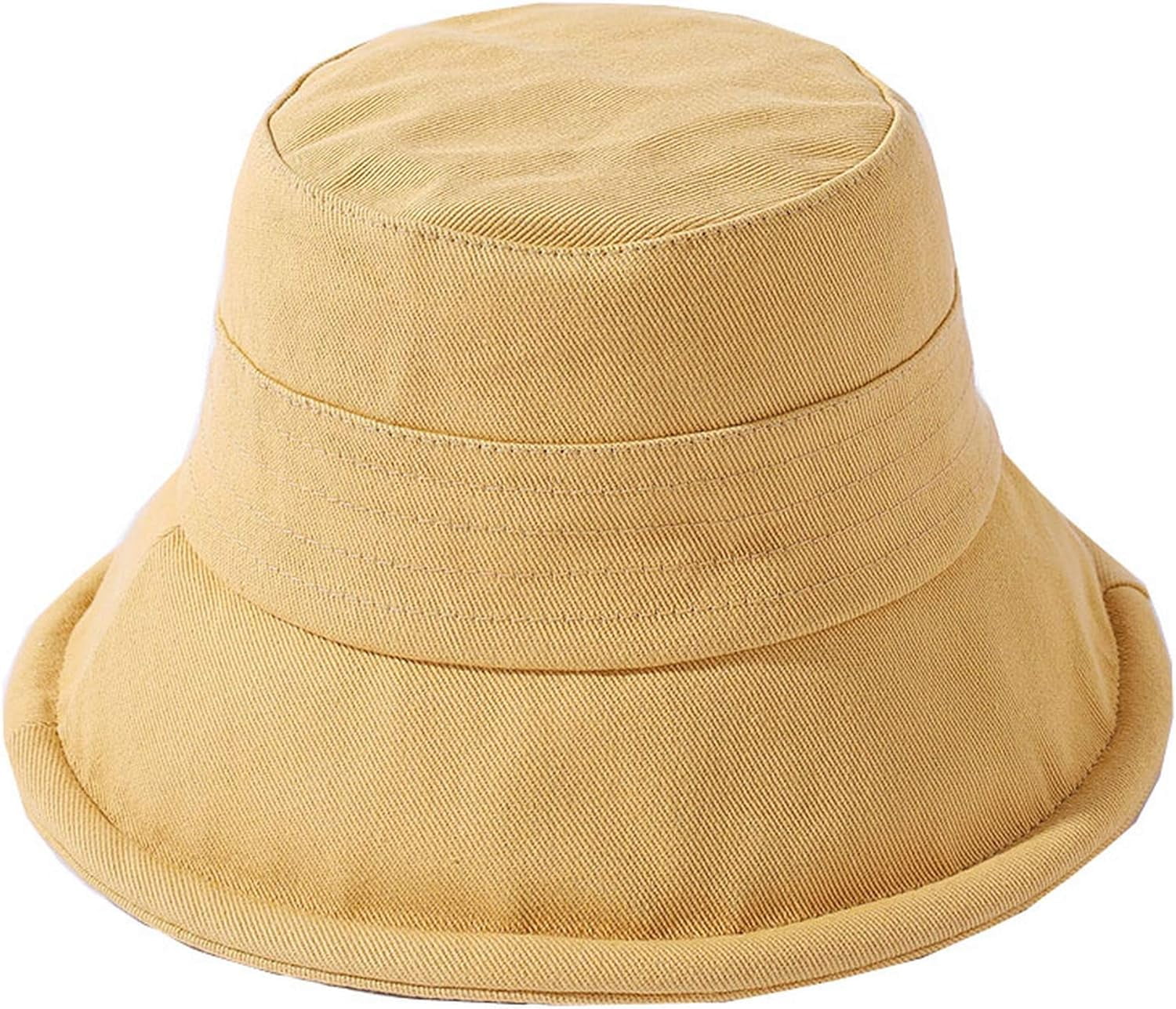 Chapeau Soleil Femme UV Coton - Large Bord Avec Jugulaire - Rose