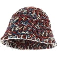thumbnail image 1 of LinYooLi Women Colorful Knit Handmade Foldable Floppy Crochet Bucket Hat Chunky Beanie Cap, 1 of 6