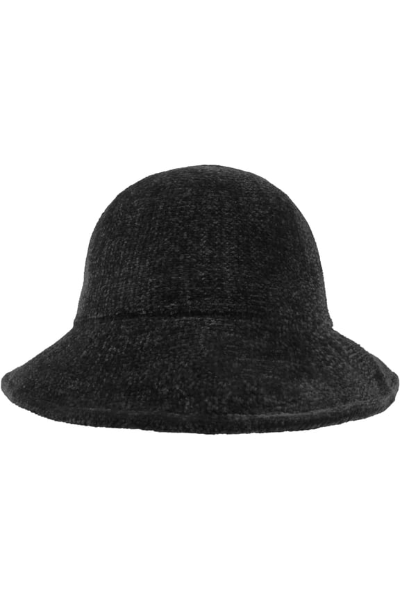 Women Dome Fall Winter Spring Warm Chenille Bucket Hat Derby Hat Bowler Hat