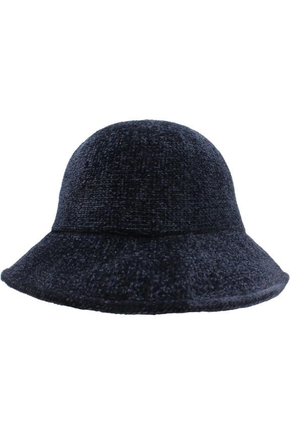 Women Dome Fall Winter Spring Warm Chenille Bucket Hat Derby Hat Bowler Hat