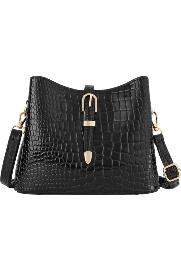 Women Fashion Shoulder Handbag Purse Alligator Embossing Messenger Bag Purse Small Satchel Bags