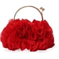 thumbnail image 1 of LinYooLi Women Floral Clutch Purses Satin Flower Evening Bag Party Prom Handbags, 1 of 6