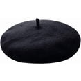 thumbnail image 1 of LinYooLi Women Girls Wool Beret Hat Solid Color French Artist Beret, 1 of 5