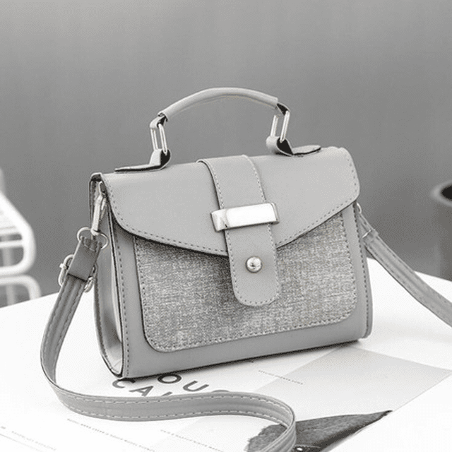 LinYooLi Women Handbag Mini Bag Woman Sling Black Female Fashion Hit Color Shoulder Messenger Satchel Tote Crossbody Bag Bolso Party