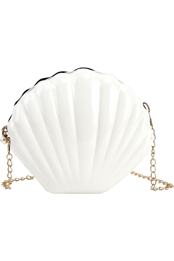 Women Mini Seashell Cross-body Bag Shoulder Bag Evening Clutch Handbag