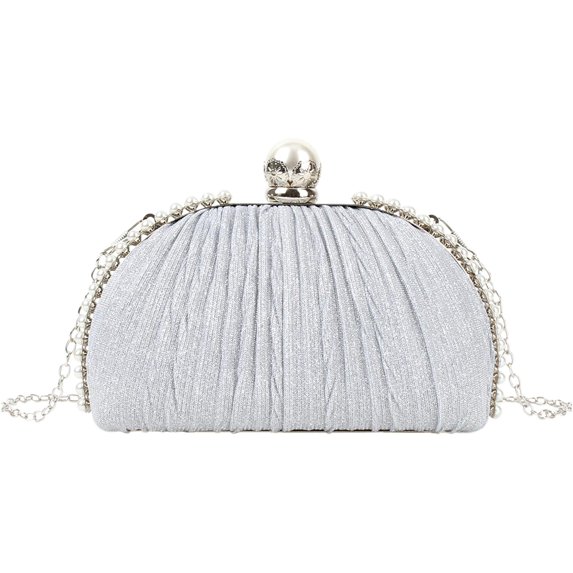 LinYooLi Women Mini Seashell Evening Clutch Handbag Chain Strap Cross-body Bag