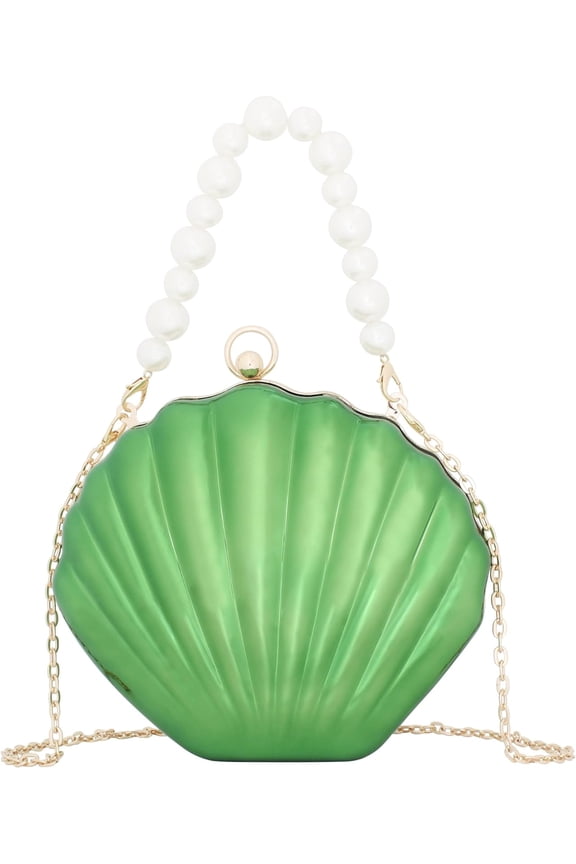 Women Mini Seashell Evening Clutch Top-Handle Bag Cross-body Bag