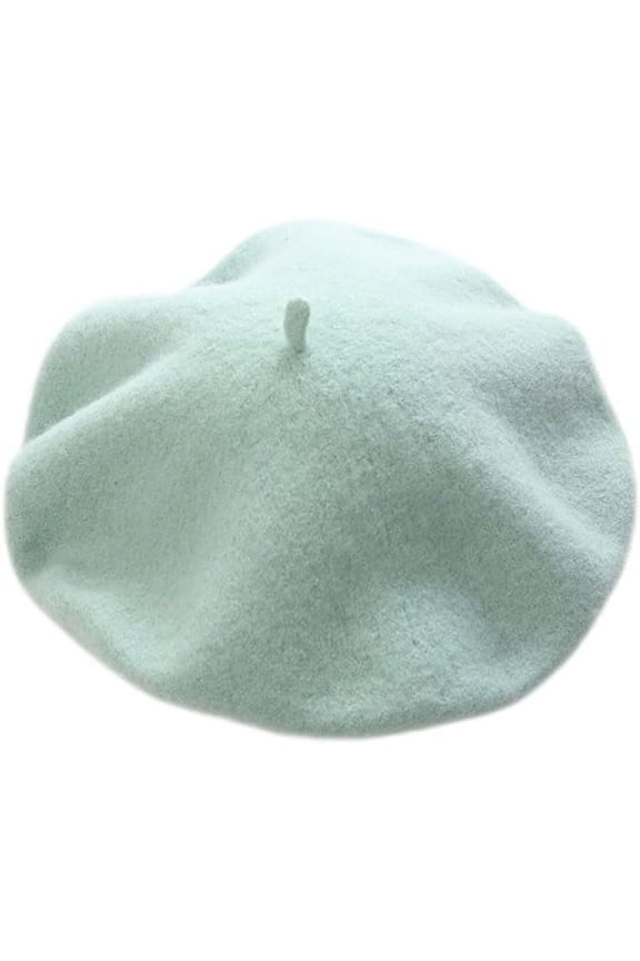 Women Soft Wool Blend French Beret Hats Basic Warm Sweet Artist Hat