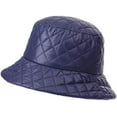 thumbnail image 1 of LinYooLi Women Winter Bucket Hat Adjustable Down Quilted Plaid Cap Warm Fisherman Hat, 1 of 4