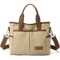 thumbnail image 1 of LinYooLi Women's Small Canvas Tote Purses Casual Multi-pocket Shoulder Crossbody Bag Everyday Handbags, 1 of 7