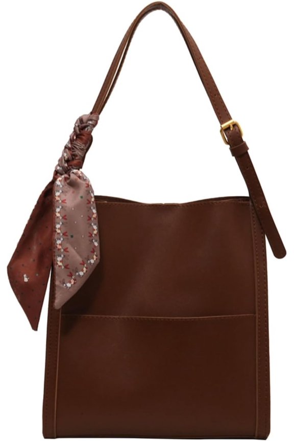 Women's Tote Handbags Large Capacity Work PU Leather Bucket Purse Designer Satchel Hobo Shoulder Bags