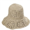 thumbnail image 1 of LinYooLi Womens Straw Sun Hat Floral Woven Bucket Hat Y2k Aesthetic Accessories Foldable Floppy Boho Beach Cap Cute Preppy Stuff, 1 of 7