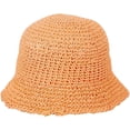thumbnail image 1 of LinYooLi Womens Straw Sun Hat Woven Crochet Bucket Hat Fishing Hat Beach Hat Foldable Cap Solid Color Straw Summer Beach Hat, 1 of 7