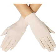 LinYooLi Womens Sunscreen Gloves UV Sun Lightweight Cotton Touch Screen Driving Gloves