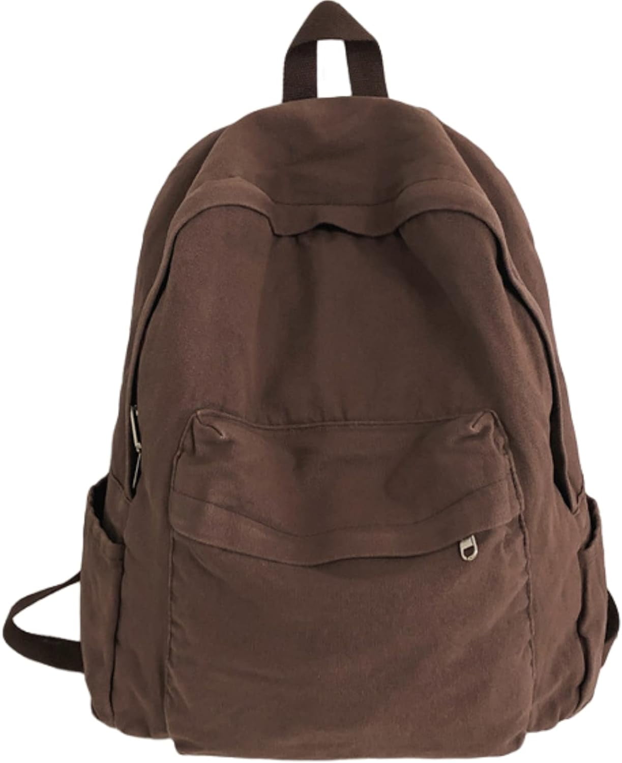 LinYooLi vintage canvas backpack for women men travel backpack solid ...
