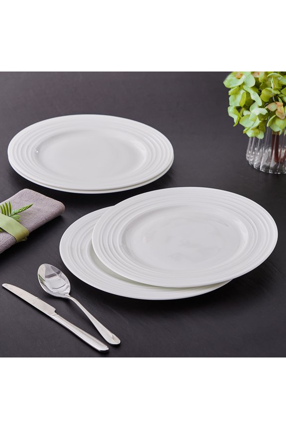 Lina Bone China Dinnerware Collection Porcelain Modern Minimalist Ceramic Dinnerware Set Multiple Set Options Available