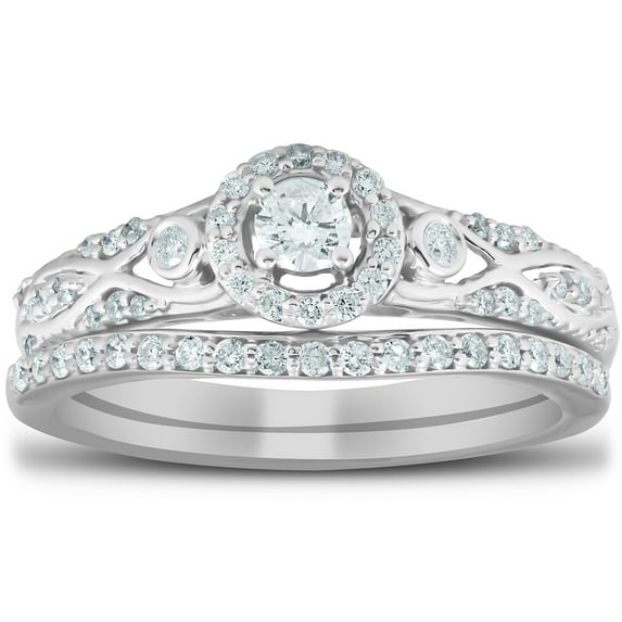 Lina Jewel 1 Ct Round Cut VVS1/D Diamond Ring - 14K White Gold Plated Solitaire Wedding Band - Everyday Diamond Jewelry for Her