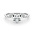 thumbnail image 1 of Lina Jewel 2.02 Ct Heart Cut Engagement Ring for Women - 14K White Gold Plated Multi-Stone Wedding Band with Lab-Created Simulated Diamonds and Accent Stones - Elegant Special Occasion Ring for Her, 1 of 6