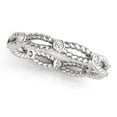 thumbnail image 1 of Lina Jewel 2.13 Ct Round Cut Diamond Engagement Full Eternity Bezel Setting Rings - Rope Twisted Diamond Rings - 14K White Gold Plated - Lab-Created Simulated Diamonds - Prong Setting for Women's, 1 of 6